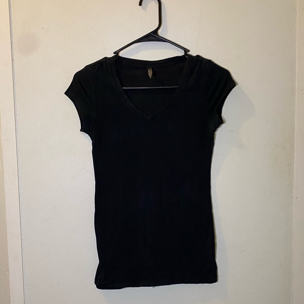 V-Neck Black T-Shirt